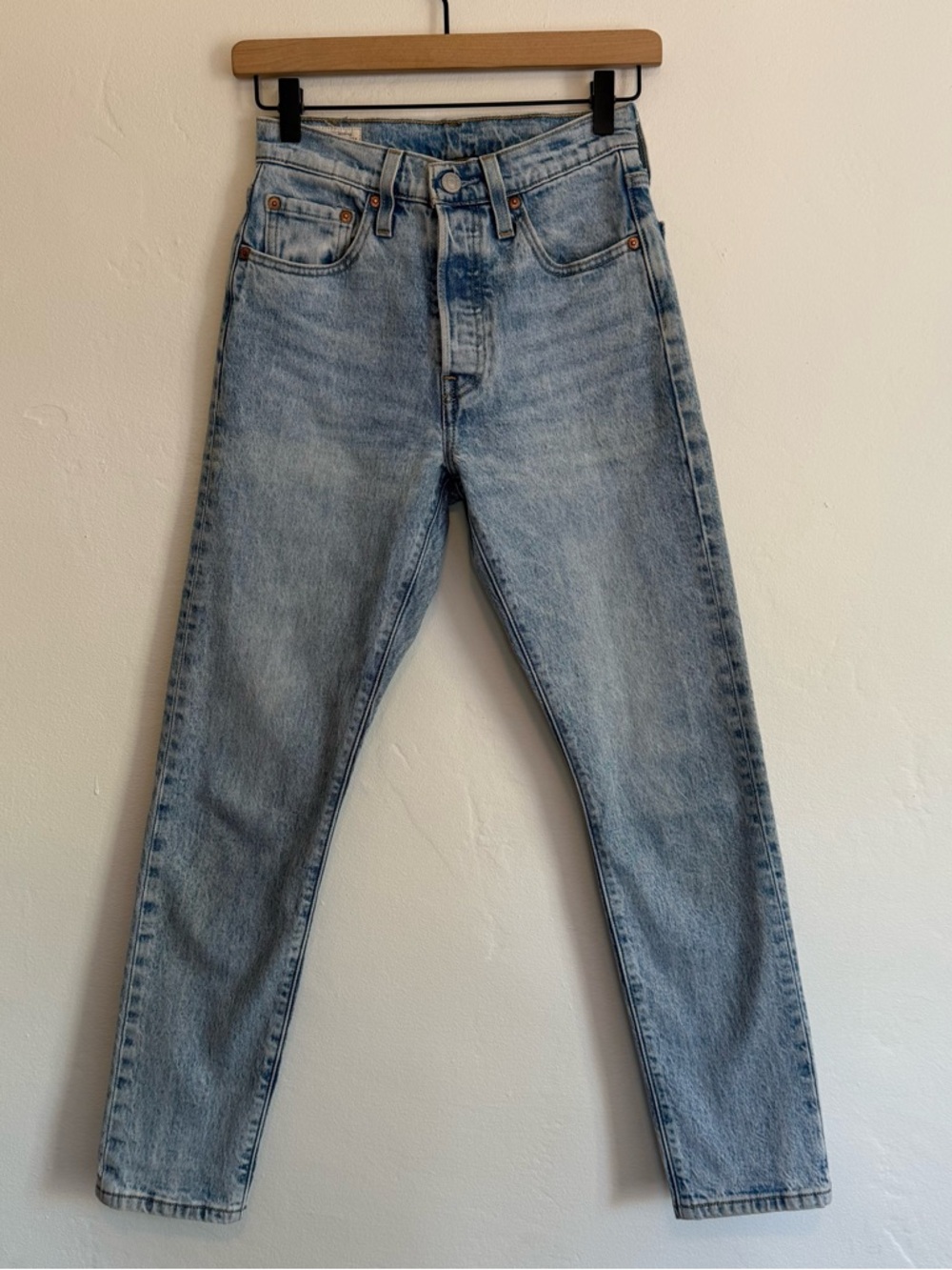 Levi's 501 acid Light Blue Slim Straight Jeans